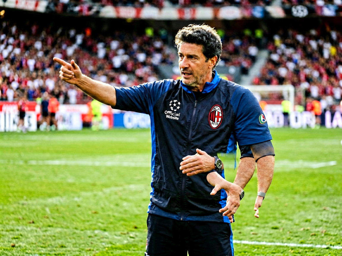 教练在场边指挥比赛的战术布置